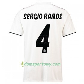 Koszulka Real Madryt Sergio Ramos 4 Domowe Koszulki Piłkarskie 2018-2019 Krótki Rękaw